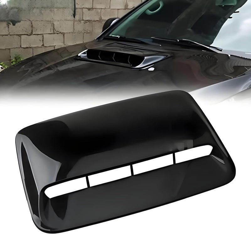 UTMEKUKI Car Hood Air Outlet Decoration Parts Nose Cover Air Outlet Modification Hood Air Outlet-Bright Black - Image 4